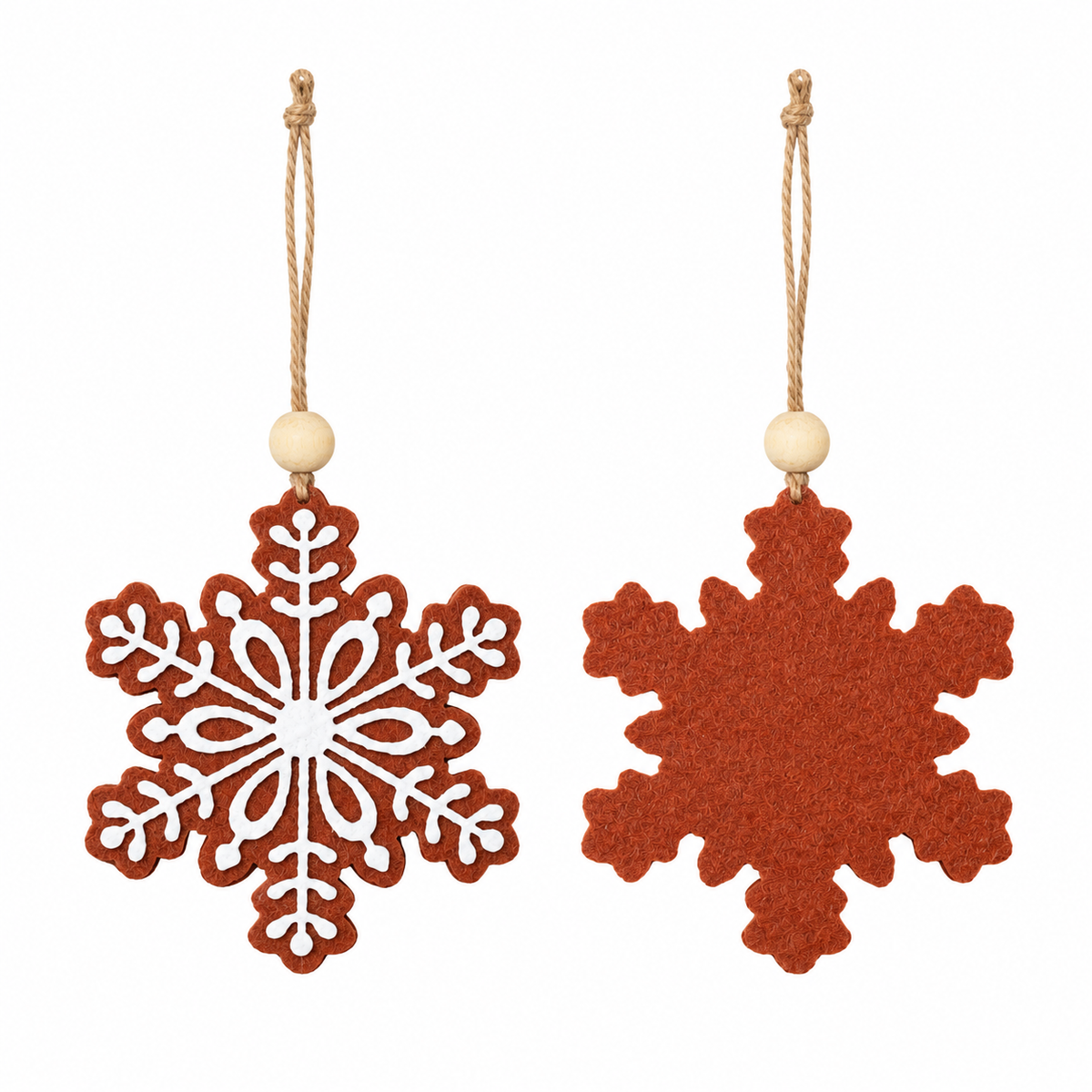 Fiocco di neve pan di zenzero da appendere, 22 cm – ornamenti natalizi Merry Worlds, foto 2