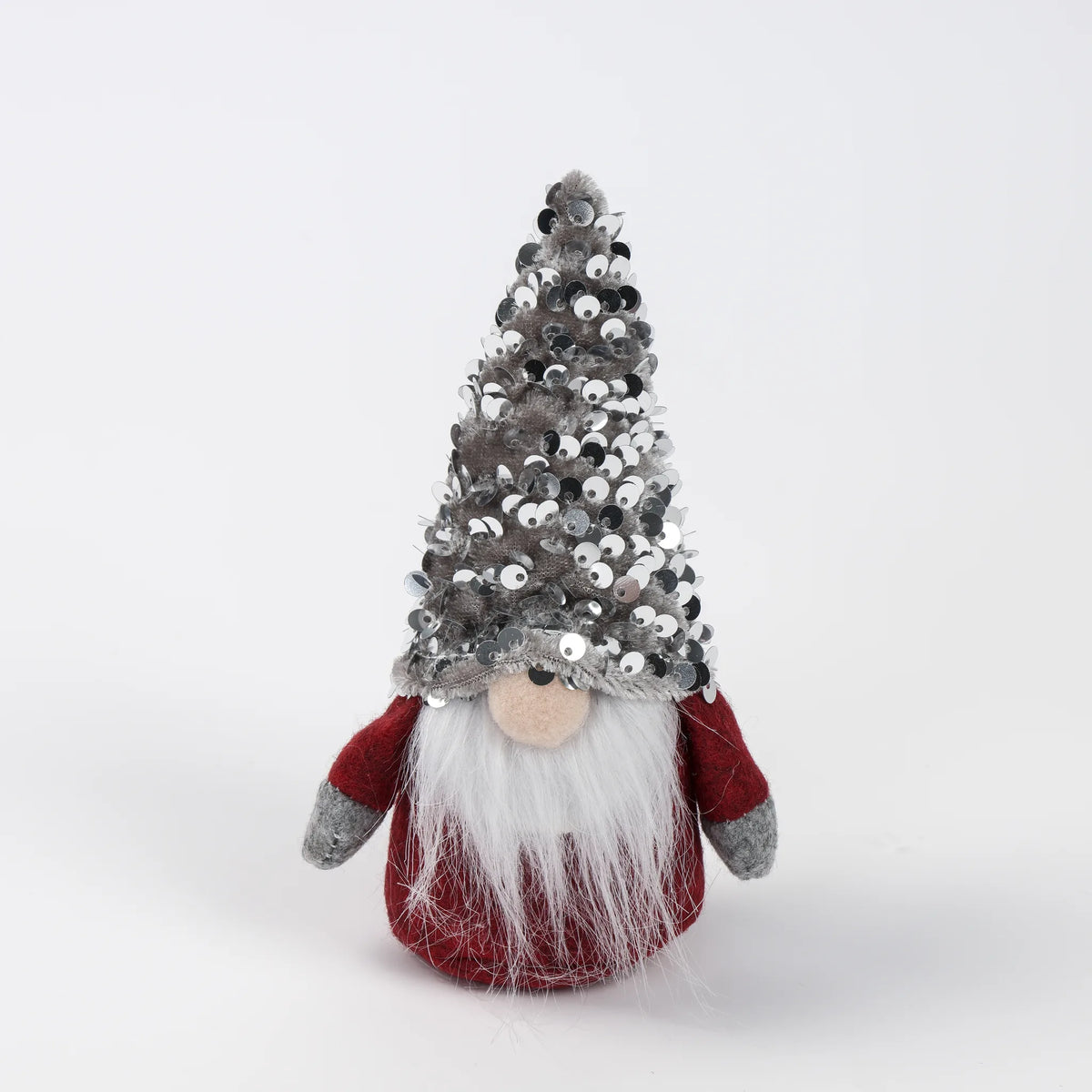 Folletto di Natale con cappello di paillette da appendere, 11 cm – decorazioni per albero di Natale Merry Worlds, foto 2