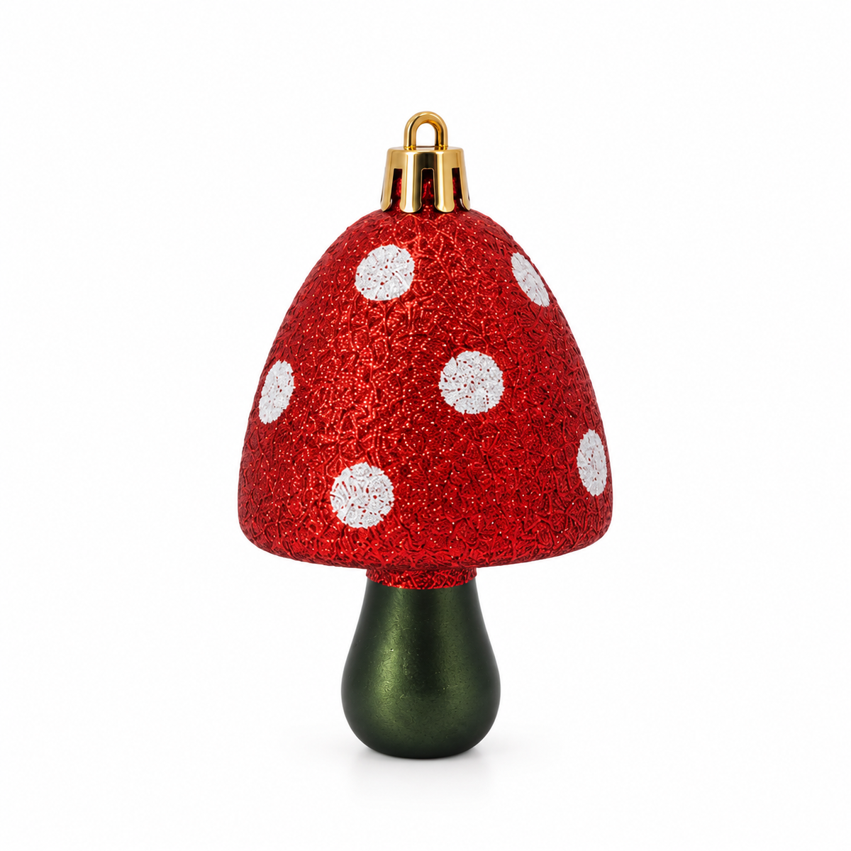 Funghi per l'Albero di Natale, 9 cm (3 pezzi), colore Verde – addobbi natalizi eleganti Merry Worlds, foto 3