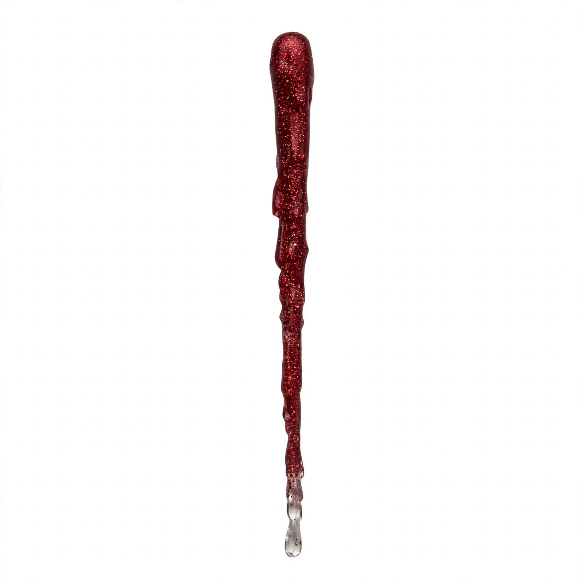 Ghiacciolo realistico in resina, Decorazione albero di Natale 18cm, colore Rosso – decorazioni natalizie di lusso Merry Worlds, foto 3