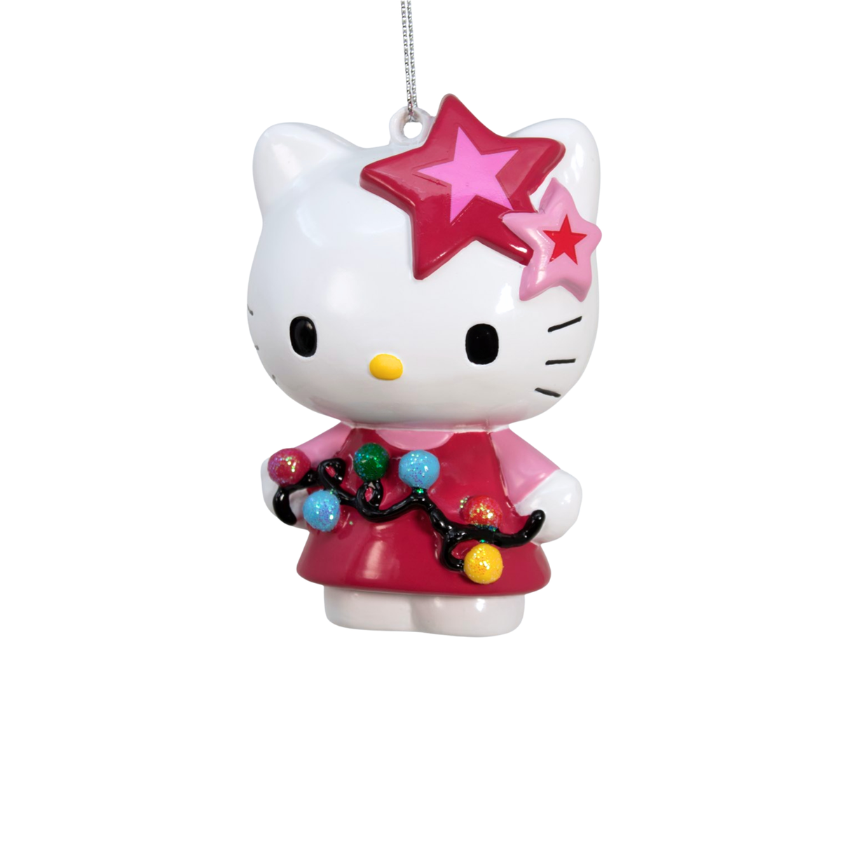 Hello Kitty con filo luminoso, addobbo natalizio 3D, modello in piedi – luci di Natale decorative Merry Worlds, foto 3
