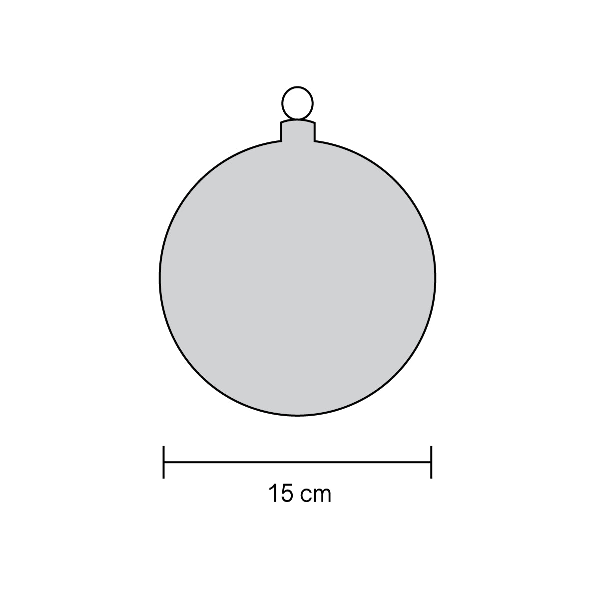 Misure pallina di Natale: diametro 15 cm – guida dimensioni palline di Natale Merry Worlds