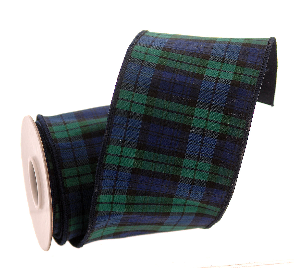 Nastro natalizio tartan verde e blu, 10 cm x 4,6 m – nastri natalizi Merry Worlds