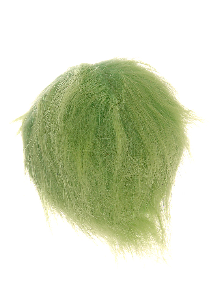 Pallina di Natale pelosa verde, 11 cm – palline di Natale infrangibili Merry Worlds