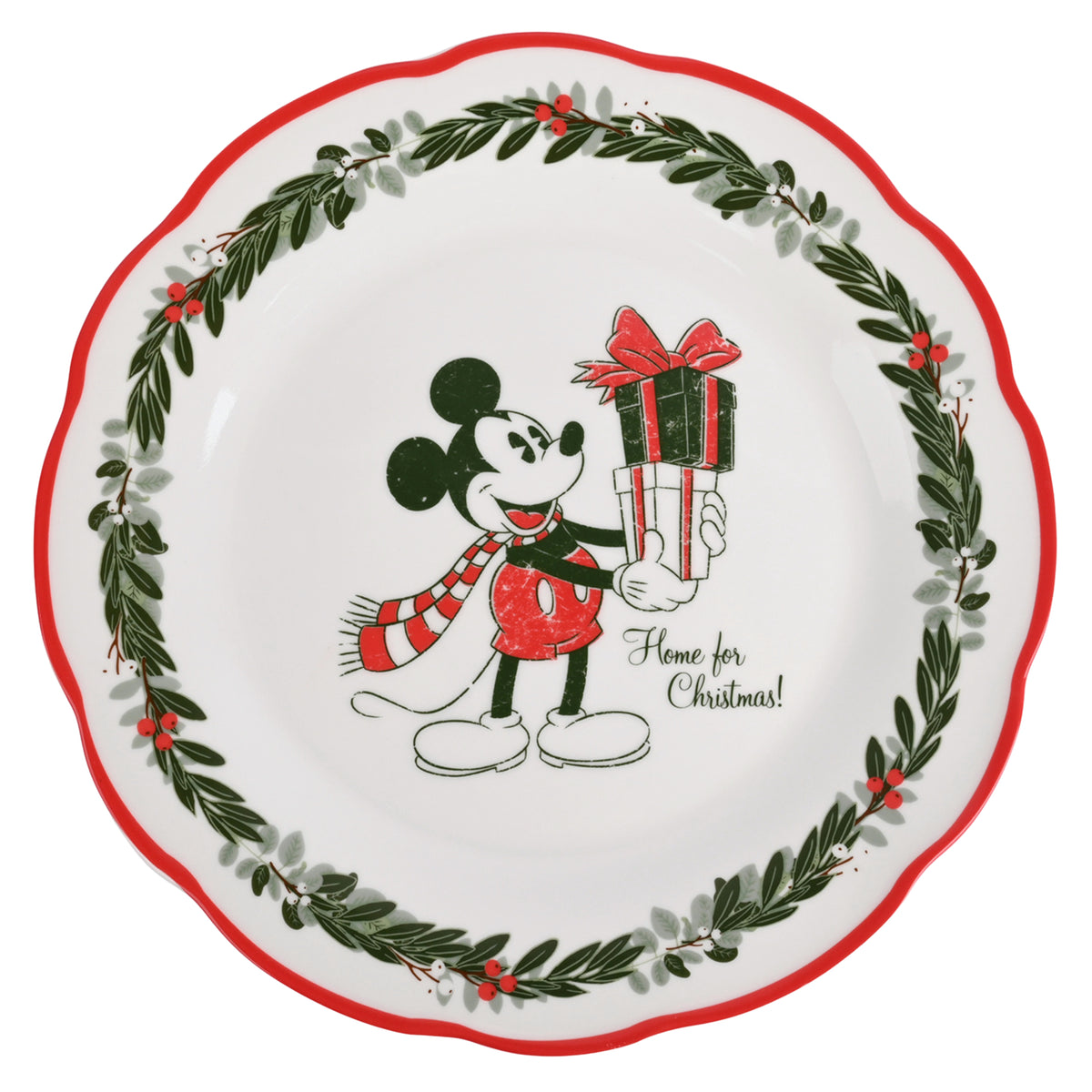 Piatto piano Topolino regali di Natale – decorazioni natalizie di design Merry Worlds