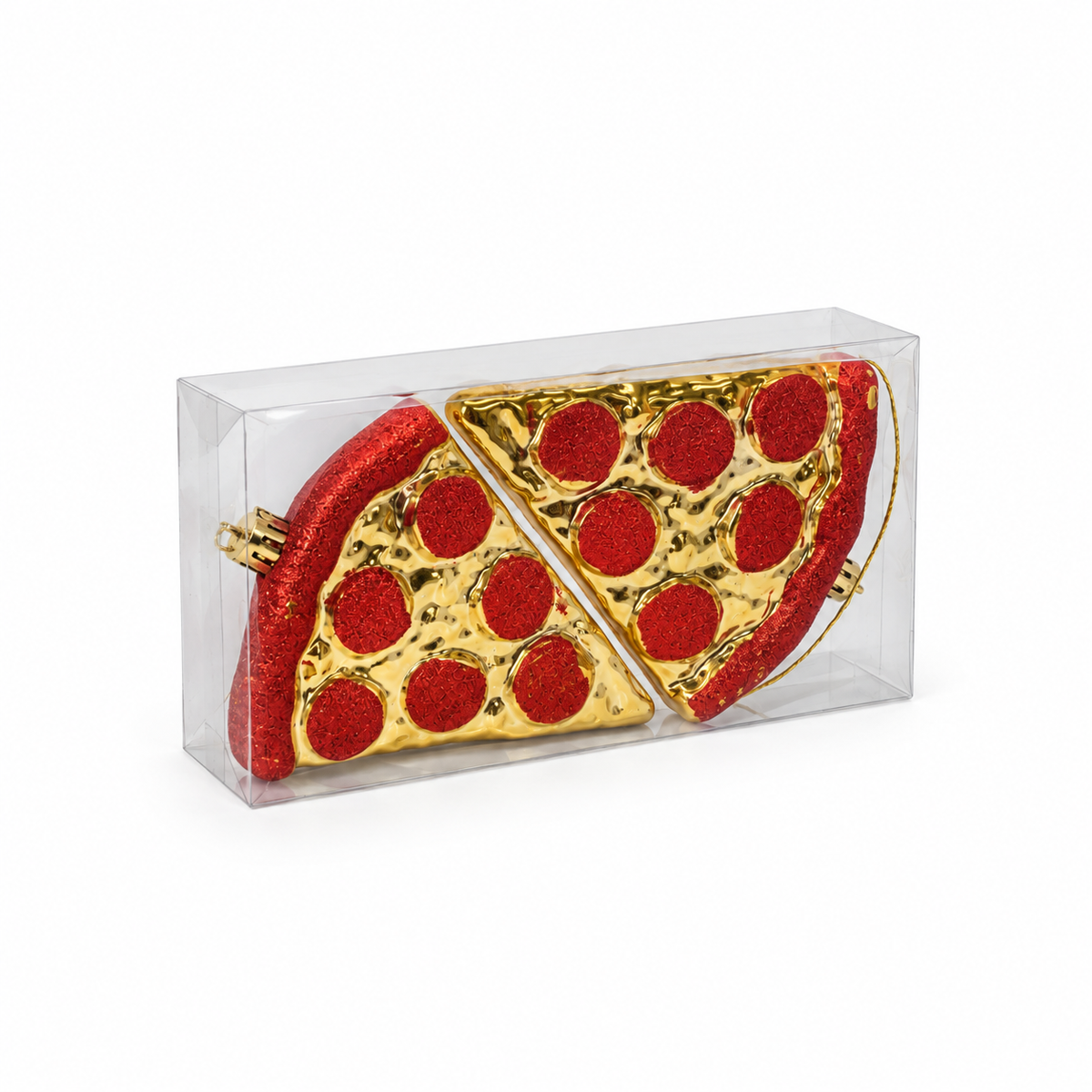 Triangoli di Pizza per l'Albero di Natale, 11 cm (2 pezzi) – decorazioni per albero di Natale Merry Worlds