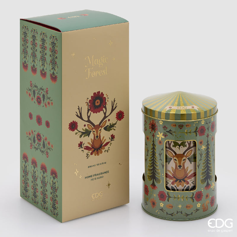 Profumatore scrigno con carillon 300 ml fragranza Pepe Nero con confezione