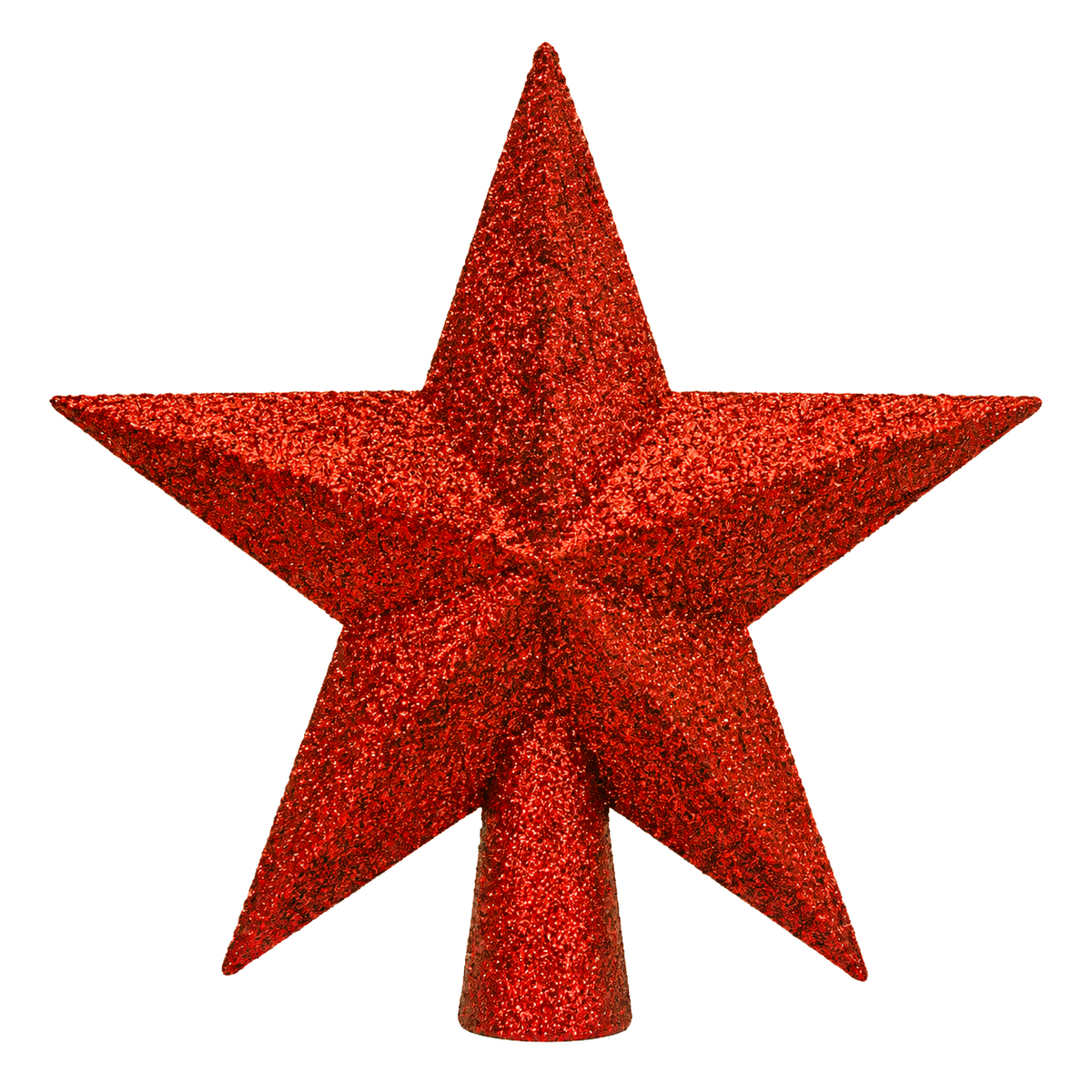 Puntale per Albero di Natale a Forma di Stella, 19 cm, colore Rosso – accessori per albero di Natale Merry Worlds