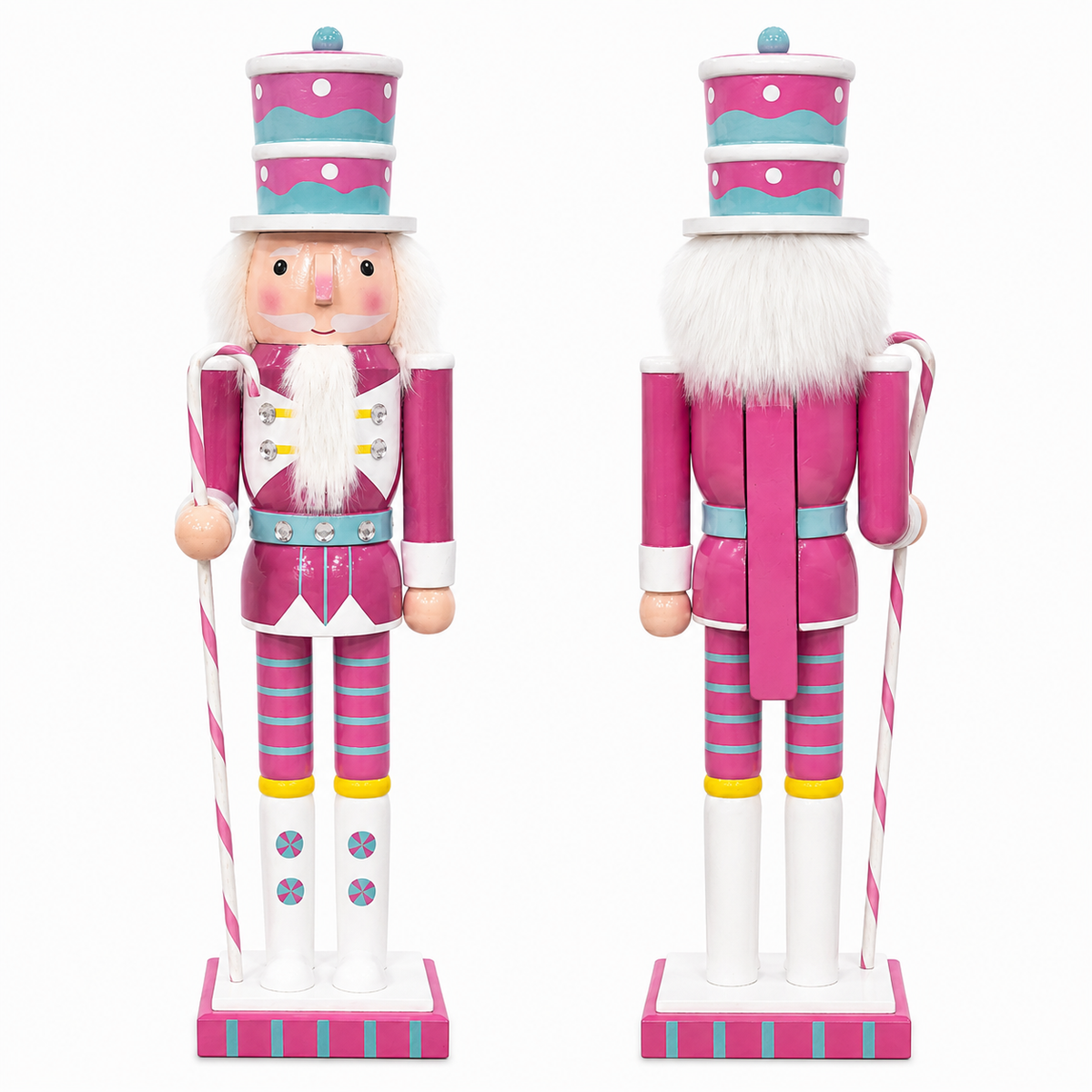 Schiaccianoci in legno natalizio, 38 cm, singolo pezzo del set – decorazioni natalizie di lusso Merry Worlds, foto 9