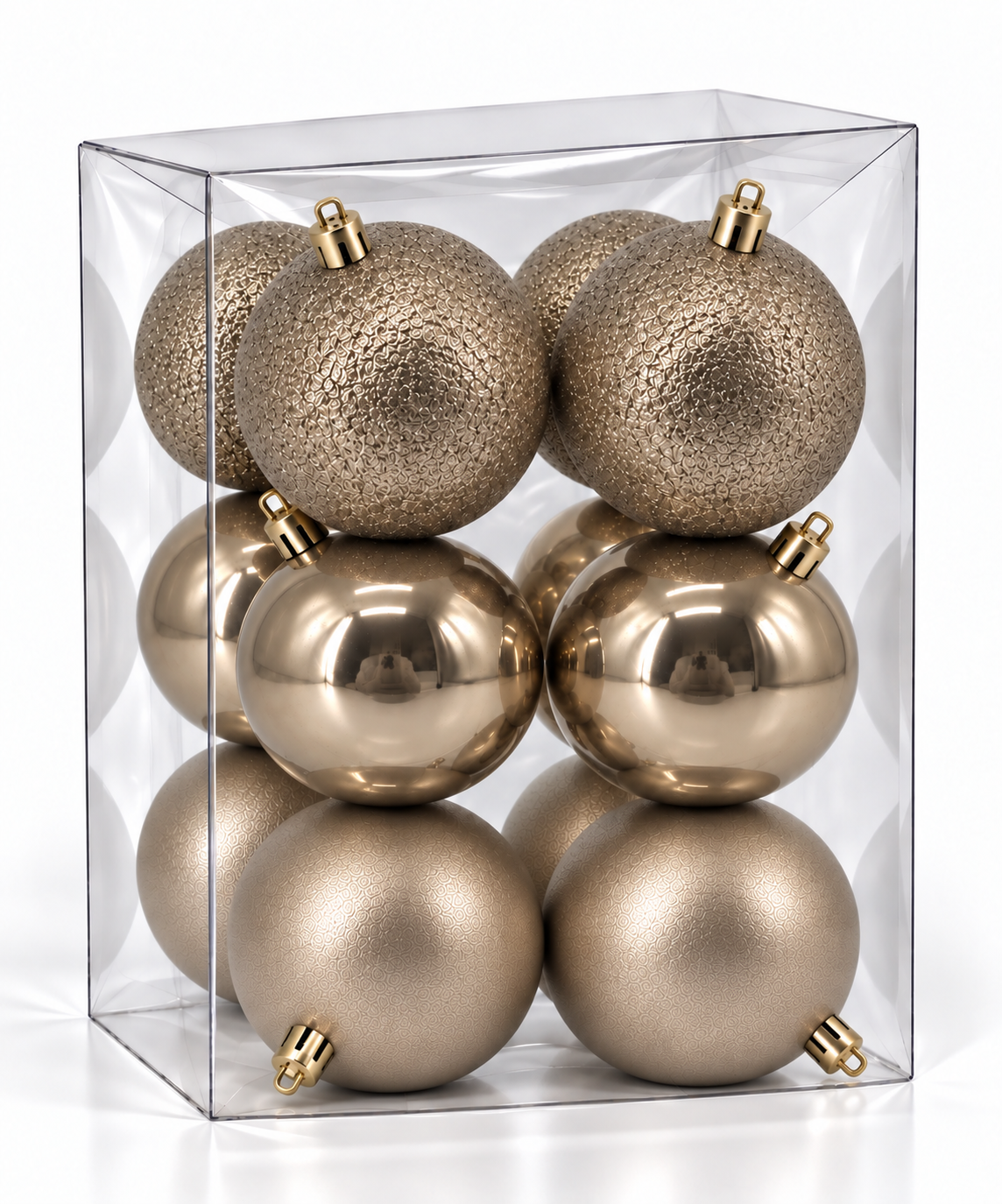 Set 12 palline di Natale infrangibili, 6 cm – decorazioni per albero di Natale Merry Worlds, foto 5