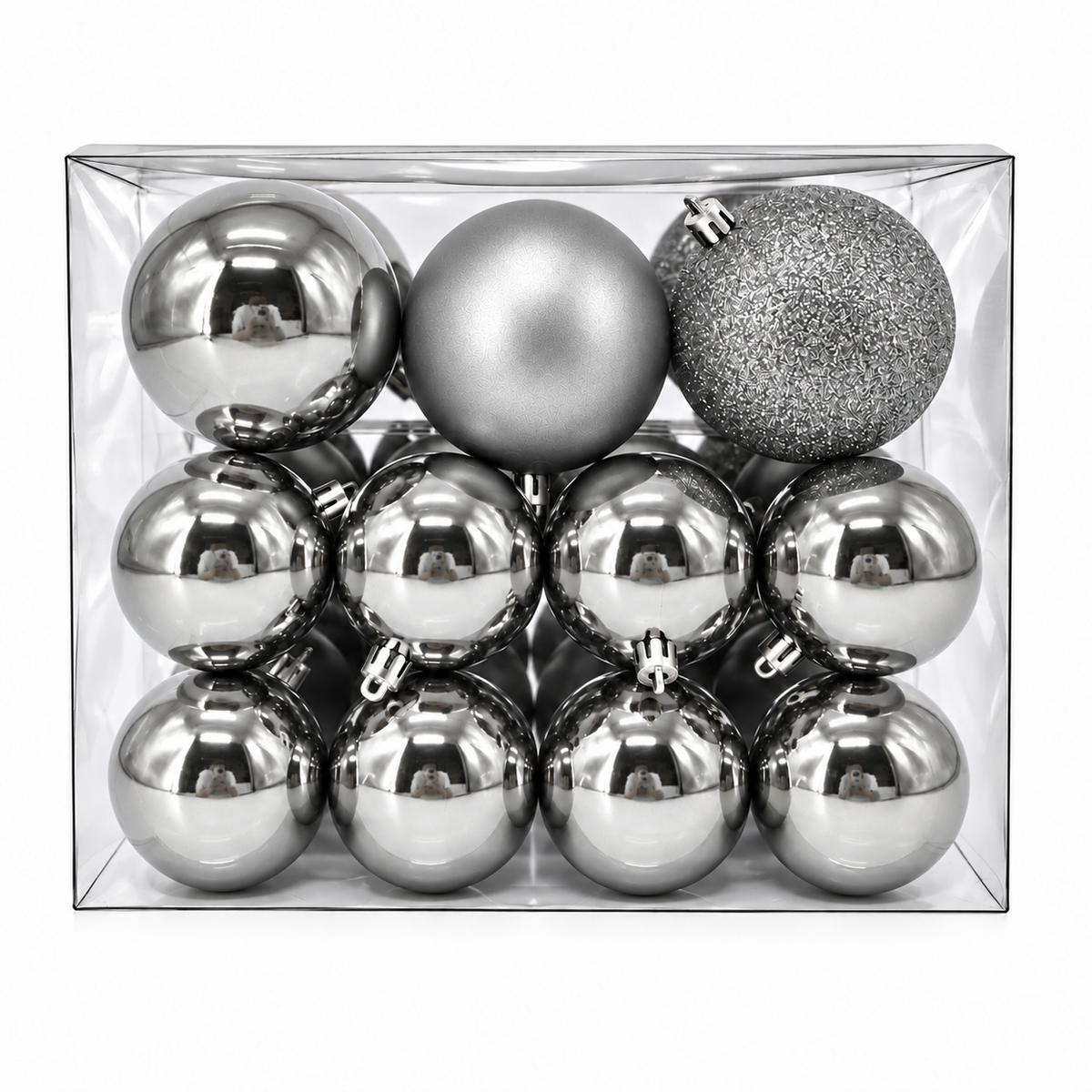 Set 30 palline di Natale infrangibili, mix 8 cm e 4 cm – decorazioni per albero di Natale Merry Worlds, foto 14