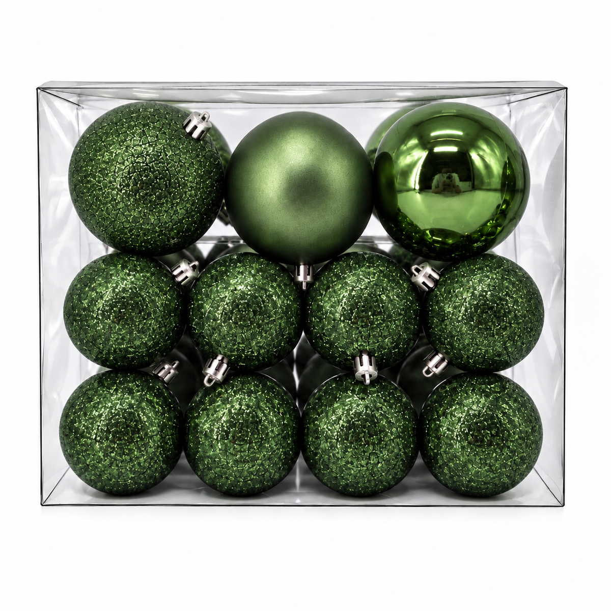 Set 30 palline di Natale infrangibili, mix 8 cm e 4 cm – palline di Natale eleganti Merry Worlds, foto 6