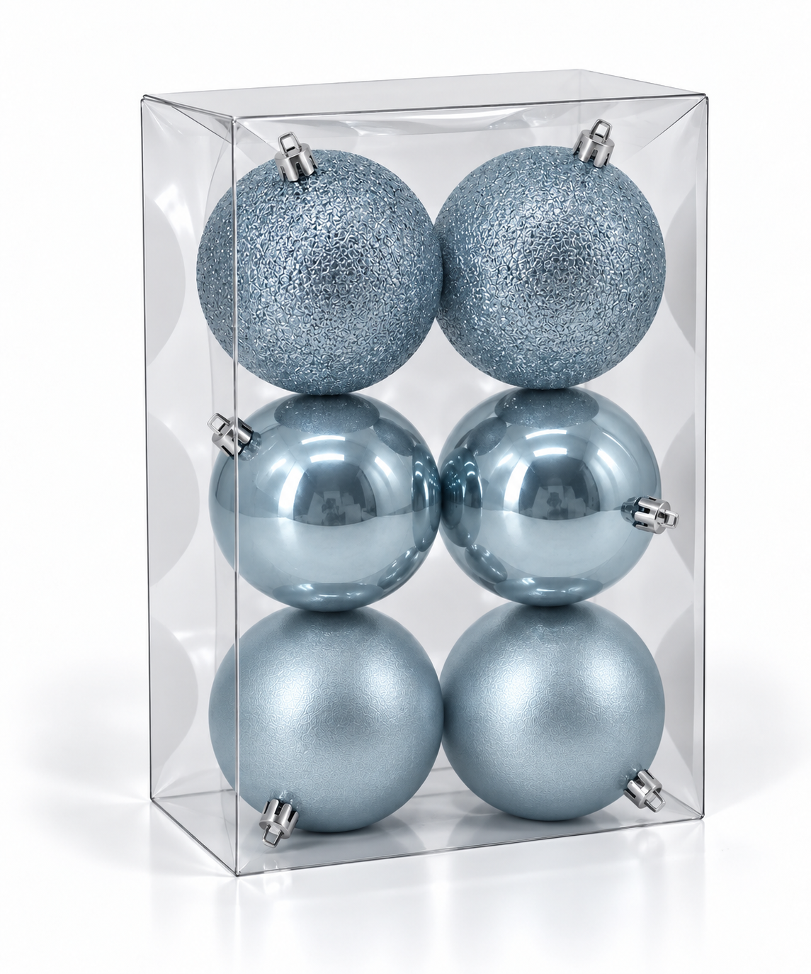 Set 6 palline di Natale infrangibili, 8 cm – palline di Natale eleganti Merry Worlds, foto 12