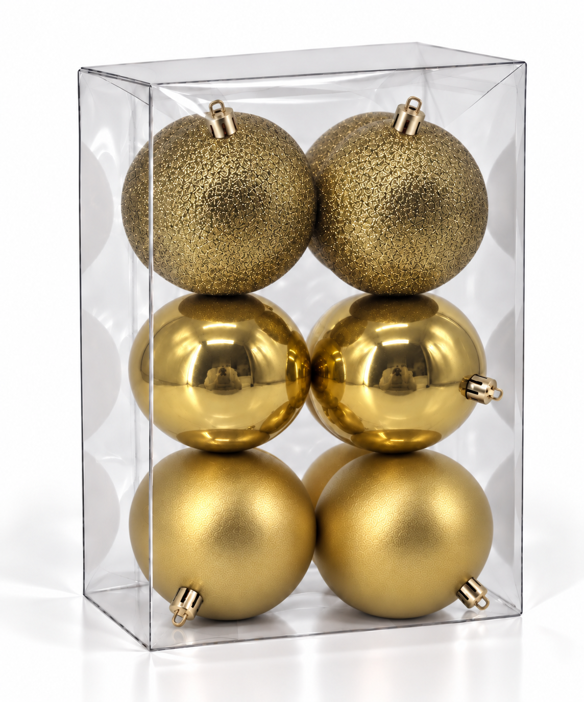 Set 6 palline di Natale infrangibili, 8 cm – palline di Natale eleganti Merry Worlds, foto 3