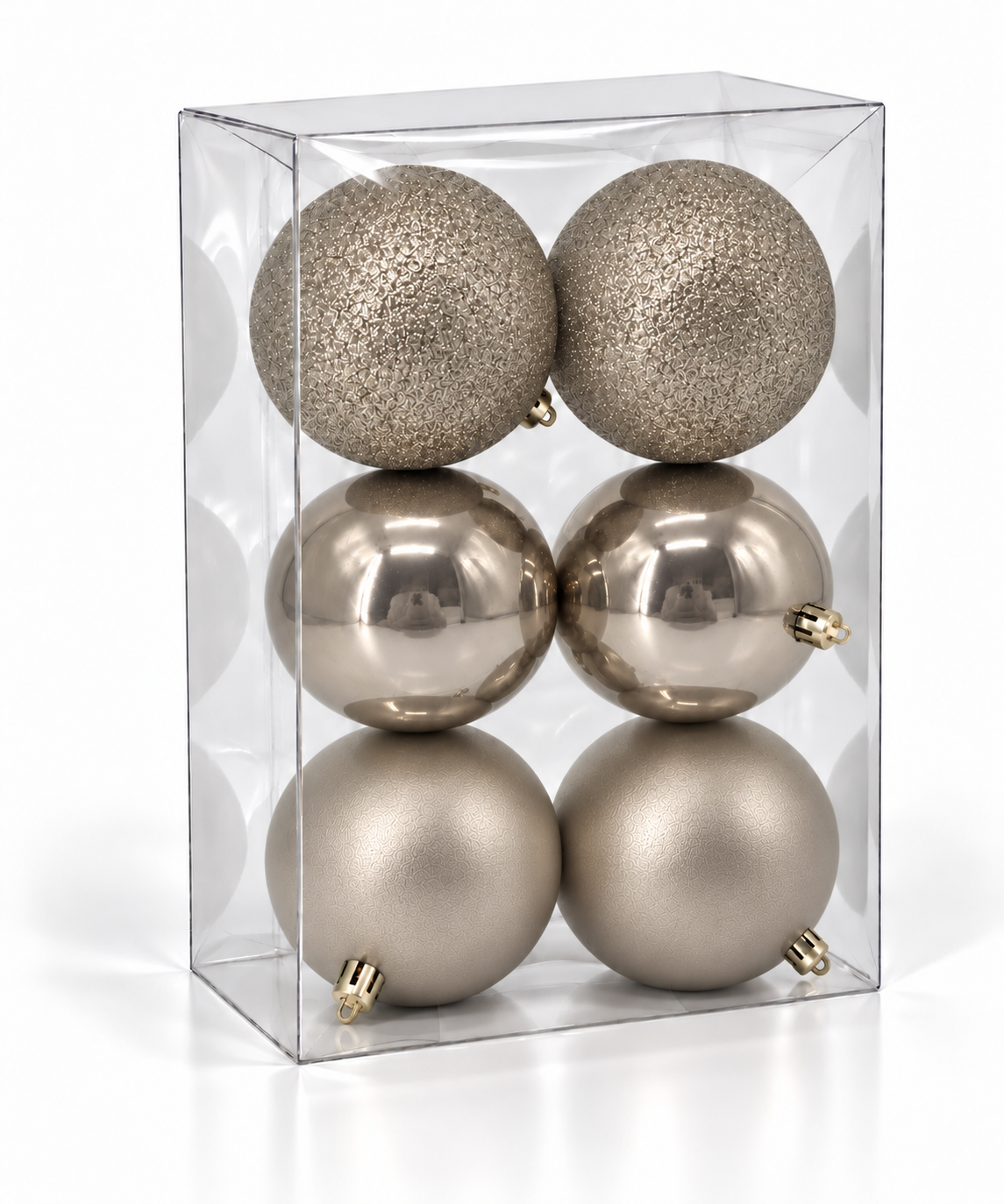 Set 6 palline di Natale infrangibili, 8 cm – decorazioni per albero di Natale Merry Worlds, foto 5