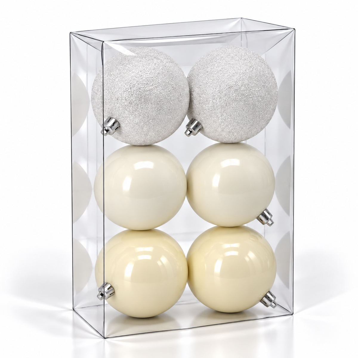 Set 6 palline di Natale infrangibili, 8 cm – palline di Natale eleganti Merry Worlds, foto 6