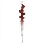 Stalattite realistica in resina, Decorazione albero di Natale 26cm, colore Rosso – decorazioni natalizie di lusso Merry Worlds, foto 2