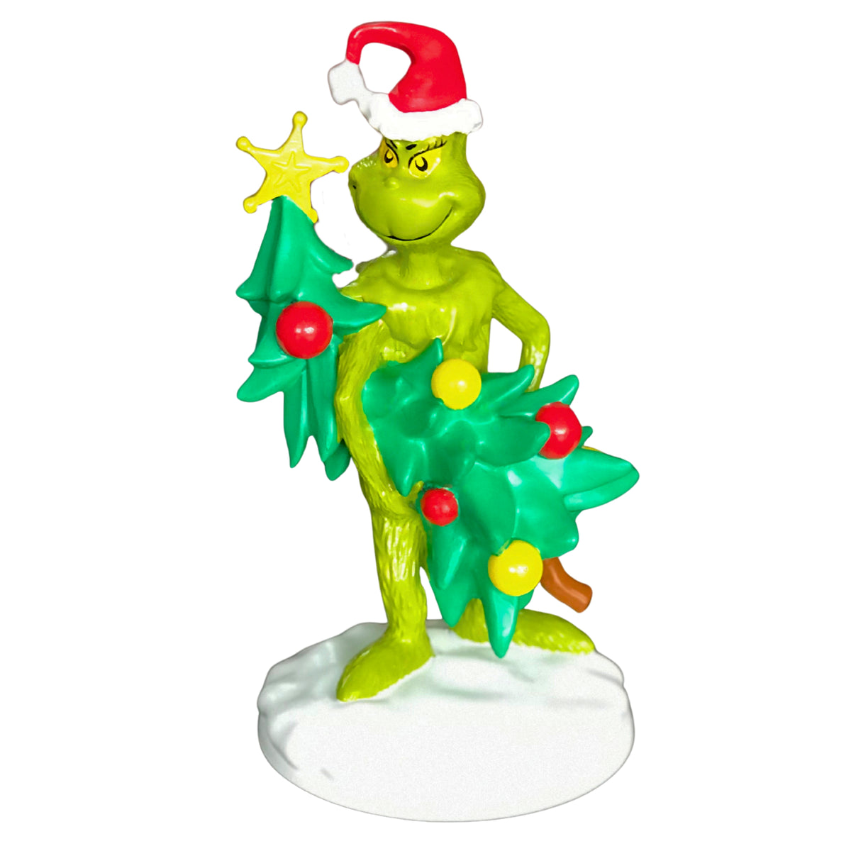 Statua 3D Grinch con Albero di Natale – decorazioni natalizie di design Merry Worlds