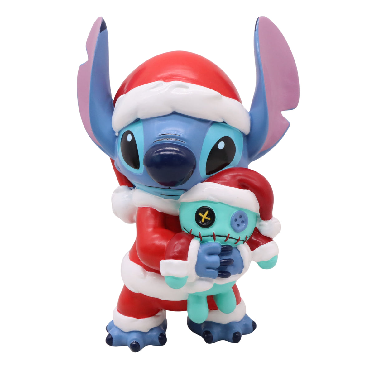 Statua 3D Stitch in Costume da Babbo Natale, Media – decorazioni natalizie di design Merry Worlds