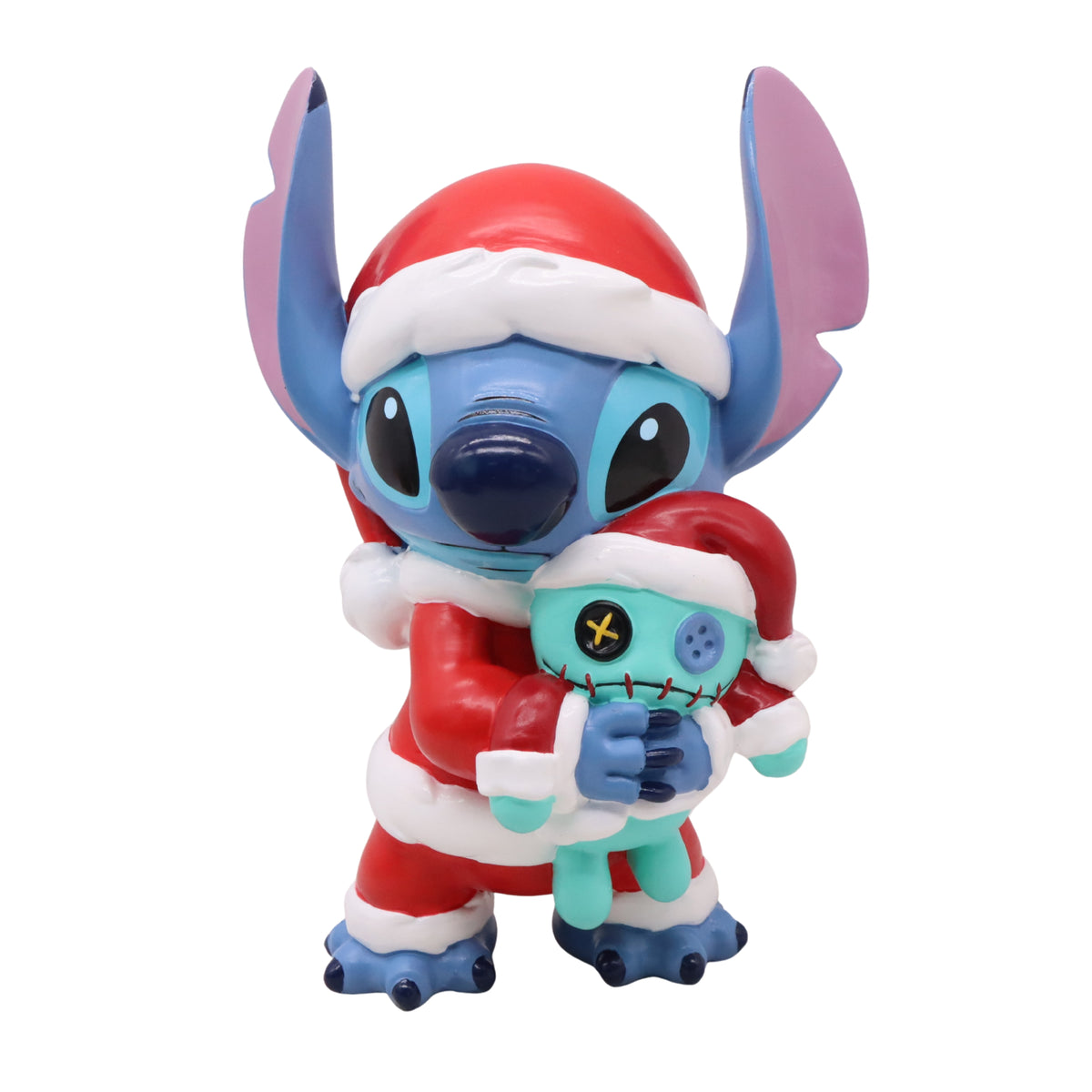 Statua 3D Stitch in Costume da Babbo Natale, Piccola – decorazioni natalizie di design Merry Worlds