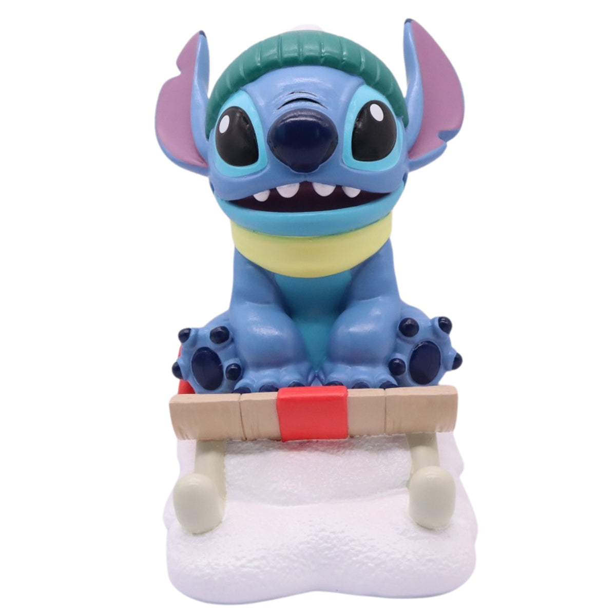 Statua 3D Stitch sullo Slittino – decorazioni natalizie di design Merry Worlds